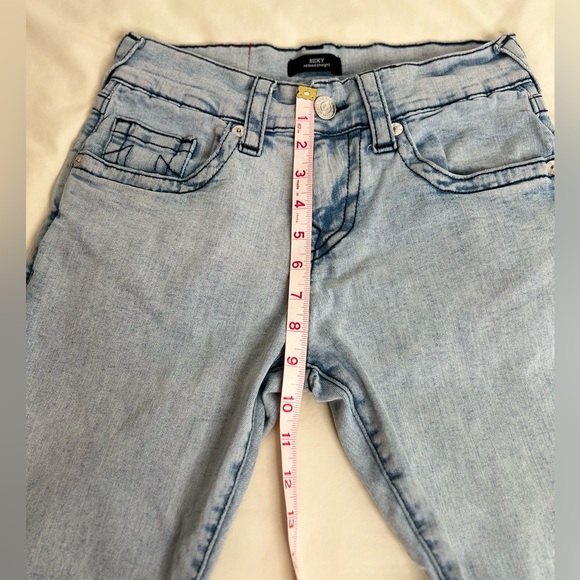 True Religion Ricky Relaxed Straight  Mens Size 28 Denim Blue Jeans - Picture 4 of 7